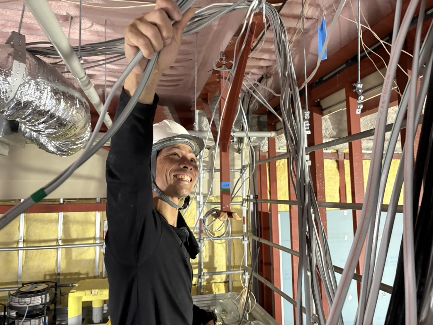 作業中のスタッフ